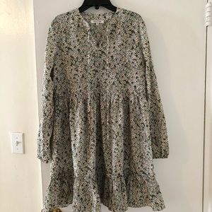 Floral Tiered Mini Dress